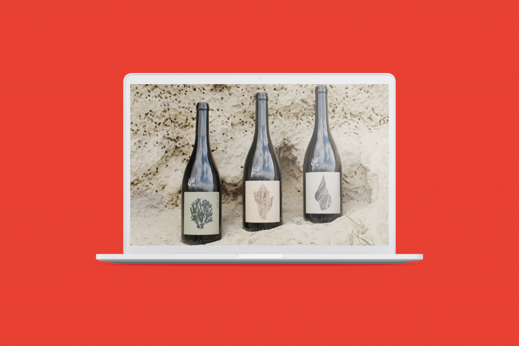 Die drei Flaschen der Weinlinie "LUST" von Lukas Strobl.